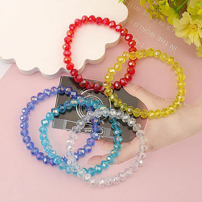 267 Pieces 6mm Crystal Glass Beads Round Multiple Faceted Loose Spacer Faceted Rondelle Glass Beads with Hole for DIY Craft Bracelet Necklace Earring Making(Lemon Yellow AB)