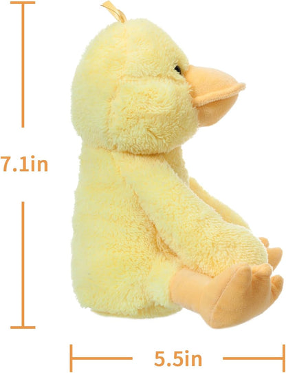 Duck Plush Soft Stuffed Animals Plush Toys Fluffy Yellow 7''