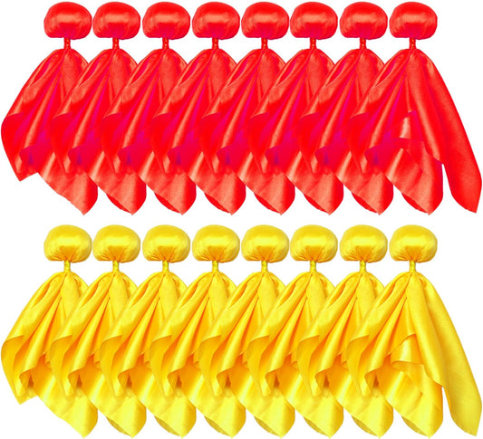 16 Pcs Penalty Flag Football Flags, Challenge Flag, for Referee, Lacrosse, Sports Fan for Football Games Party Accessory Referee Game Party(8 Red, 8 Yellow)