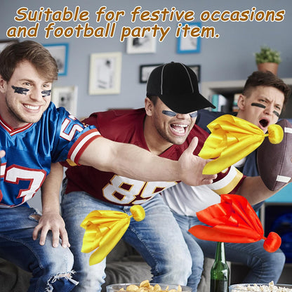 16 Pcs Penalty Flag Football Flags, Challenge Flag, for Referee, Lacrosse, Sports Fan for Football Games Party Accessory Referee Game Party(8 Red, 8 Yellow)