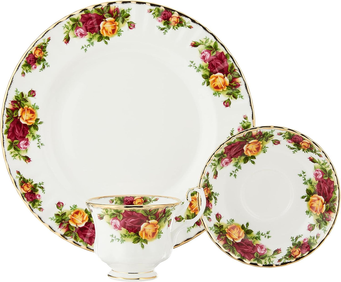 Old Country Roses 12-Piece Dinnerware Set