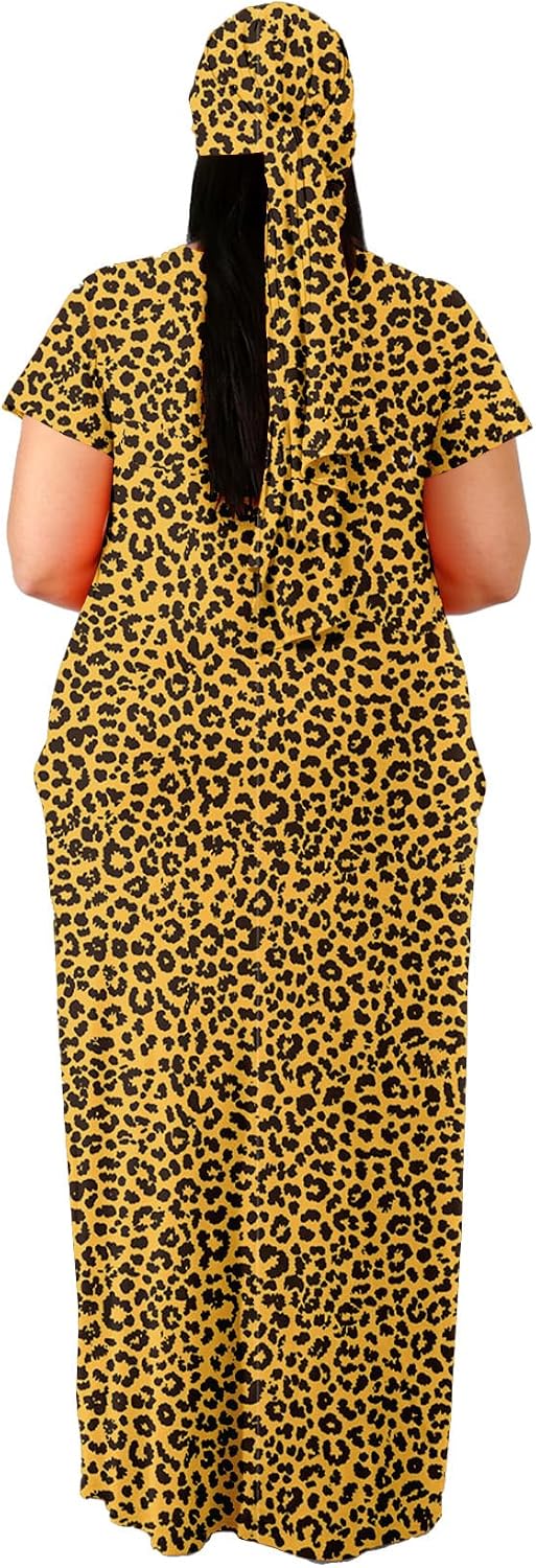 Women's Plus Size Casual Maxi Dress Summer Sleeveless Loose Beach Dress Sundress with Pockets