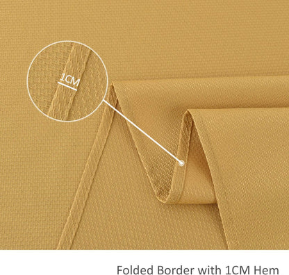 Textured Rectangle Tablecloth Water Resistant Wrinkle Free Spill-Proof, Soft Jacquard Table Cloth for Banquet Parties Event Holiday Dinner, Indoor and Outdoor Use, 60 x 84 Inch, Ochre Yellow
