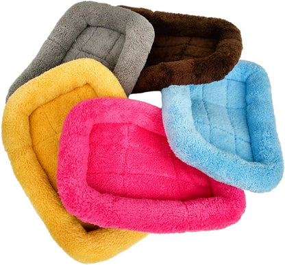 Winter Warm Comfortable Pet Dog Cat Sleeping Bed Mat for Pet House/Kennels/Cage/Crate Bed, Yellow, S