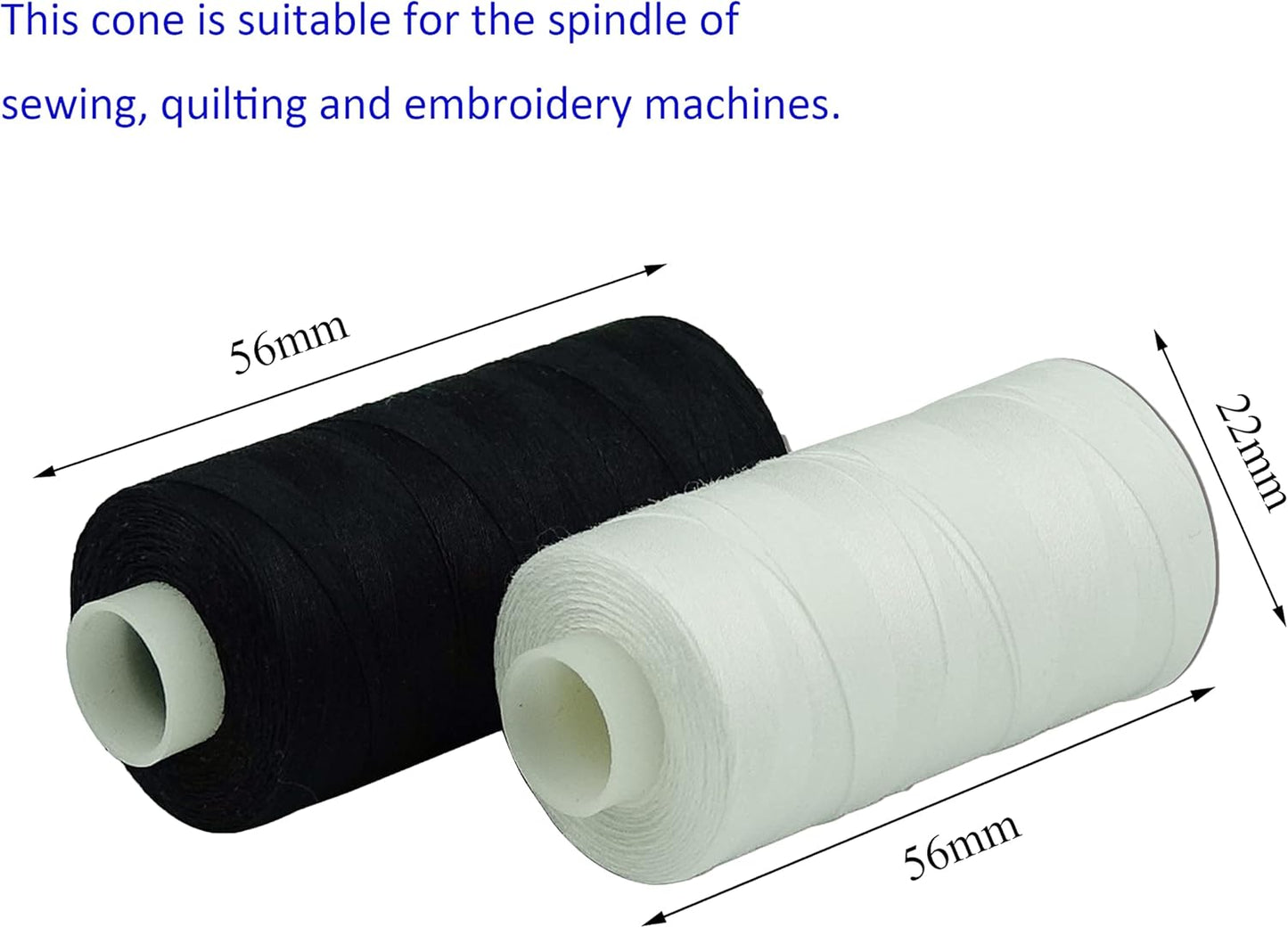 12 Multi Colors All Purposes Cotton Quilting Thread 50s/3 Thread for Piecing Sewing etc - 550 Yards Each (Neutral Colors)