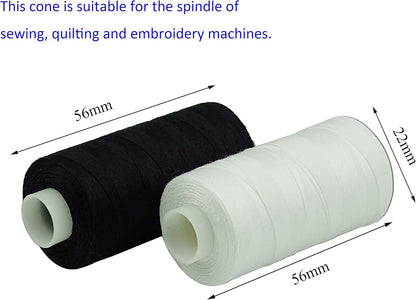 12 Multi Colors All Purposes Cotton Quilting Thread 50s/3 Thread for Piecing Sewing etc - 550 Yards Each (Neutral Colors)