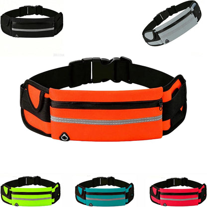 Running Belt Fanny Pack, hands-free Cell Phone Bag, Men and Women | Compact Design - Eliminates Bouncing and Rattling of Internal Items While Running