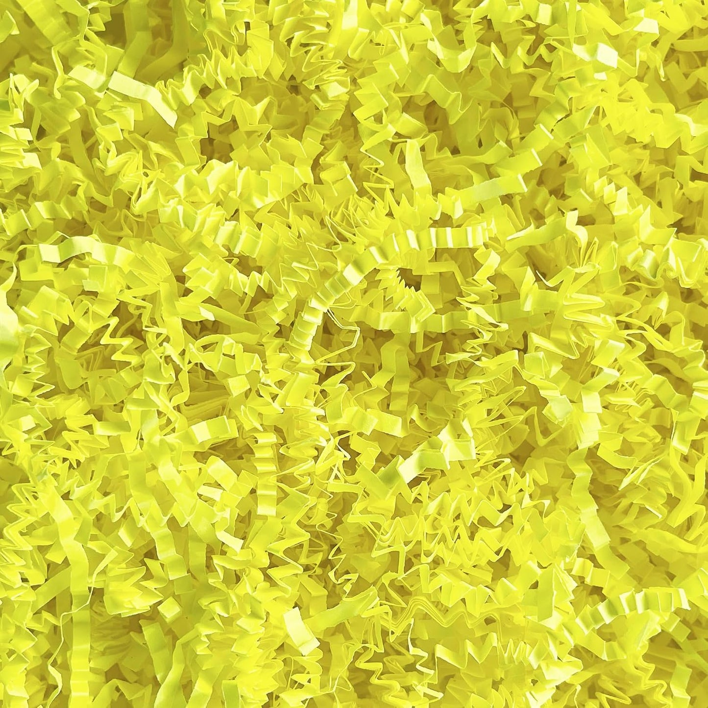 Yellow Crinkle Cut Paper Shred 2 LB Gift Basket Filler Box Stuffing