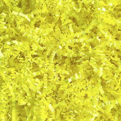 Yellow Crinkle Cut Paper Shred 2 LB Gift Basket Filler Box Stuffing