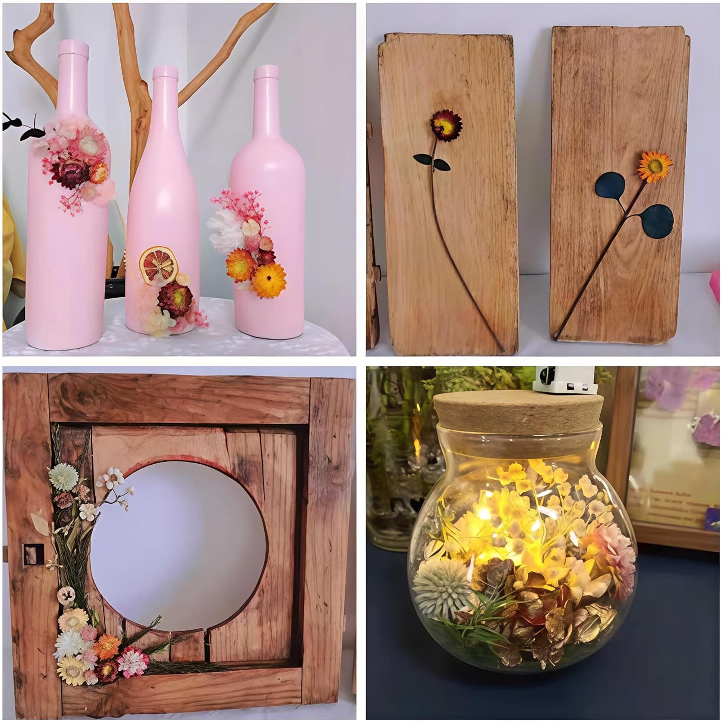 Dried Flower 2 Box DIY Natural Dried Flowers for Crafts Candles Resin Card