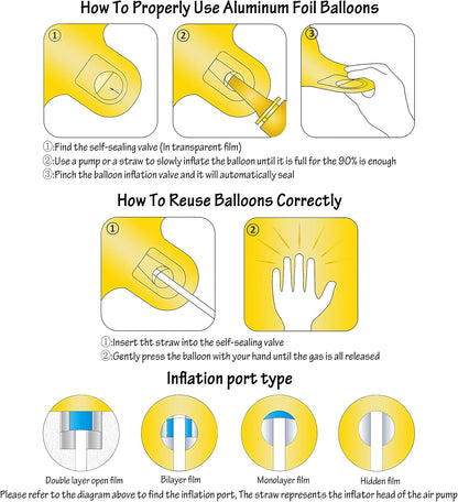40 Inch Yellow Number 9 Foil Balloon Lemon Yellow Digital 9 Balloon | For 9th Boys Girls Yellow Birthday Wedding Anniversary Baby Shower Theme Party Decorations Supplies
