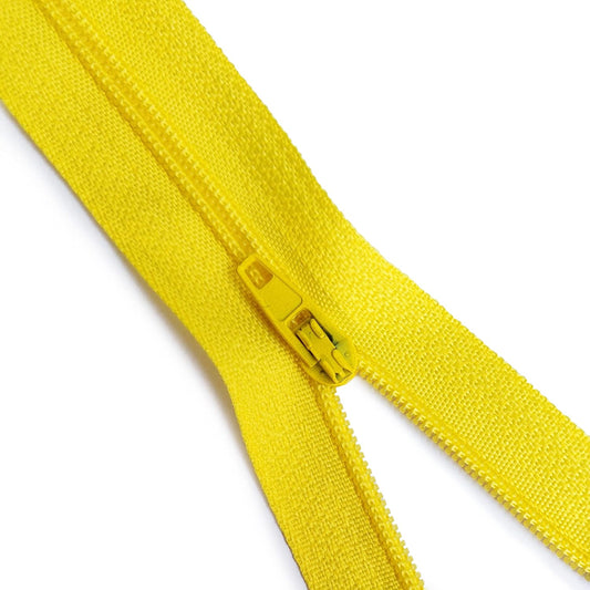 Nylon Zippers for Sewing Crafts | Size: 6 Inch | Color: Yellow | 20 Pieces per Pack | Single Color #3 Nylon Zippers for Making Bags, Pouches, Pillow Covers and Sewing Craft Projects