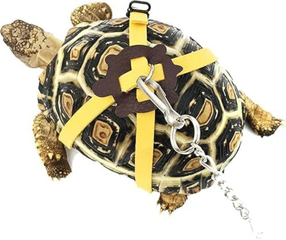 Adjustable Harness & Leash Set Strap for Turtles Small Pet Leash Walking Rope for Tortoise Outdoor Walking Training Control Rope (Yellow,S)