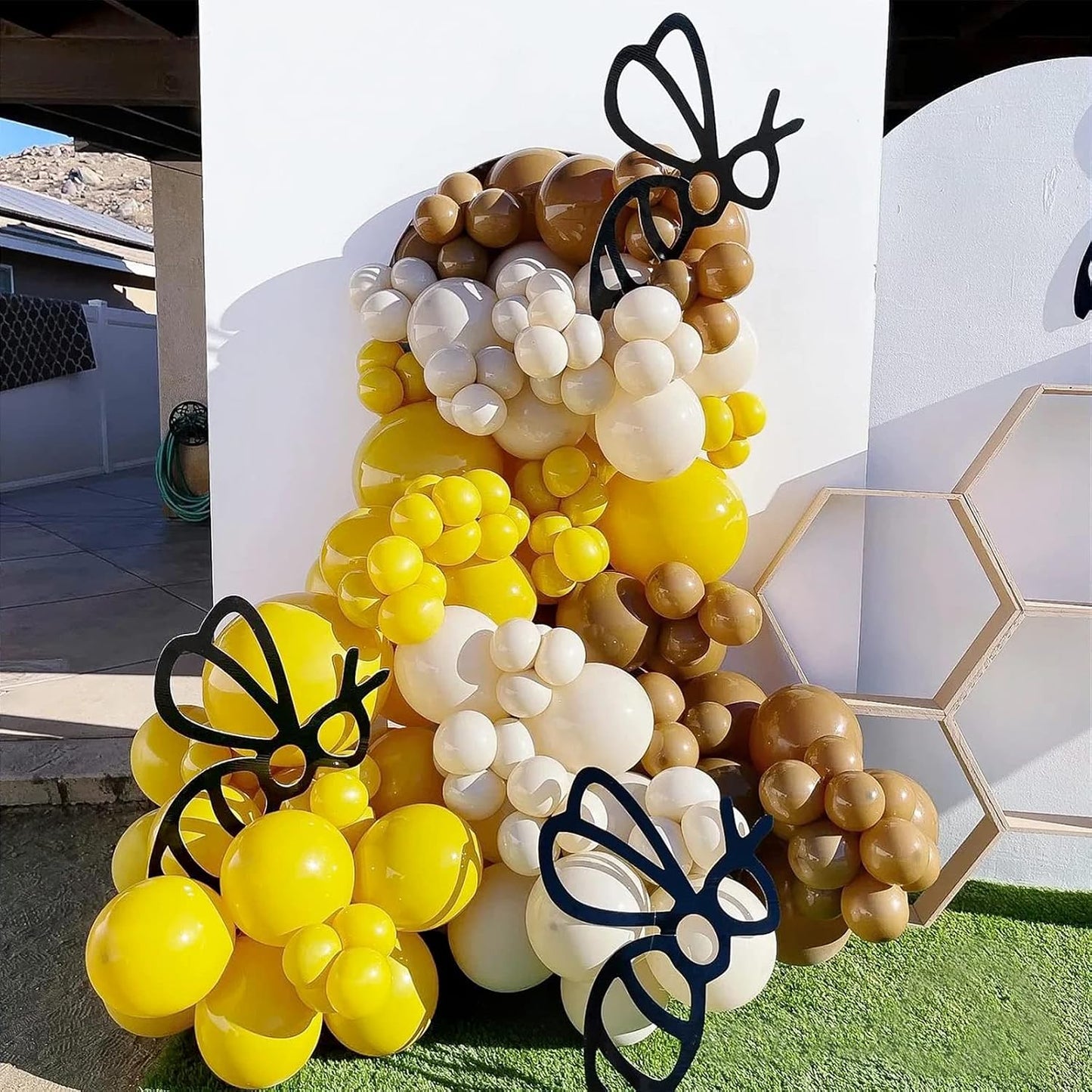 Yellow Balloons 12 inch, 50 Pack Yellow Party Balloons Good Quality for Birthday Graduation Baby Shower Wedding Sunflower Bee Party Decorations (with Yellow Ribbon)