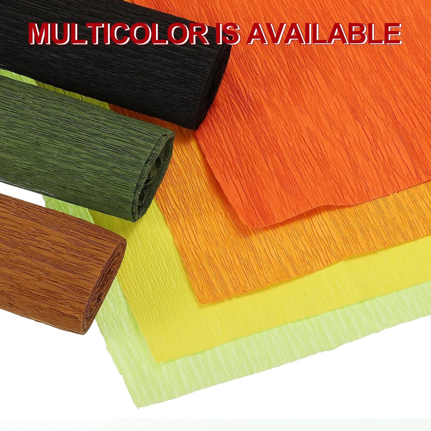 Crepe Paper Roll 7.5ft Long 20 Inch Wide for Wedding Ceremony Various Large Festivals Decoration, Light Yellow