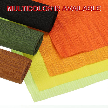 Crepe Paper Roll 7.5ft Long 20 Inch Wide for Wedding Ceremony Various Large Festivals Decoration, Light Yellow