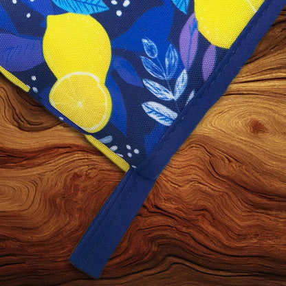 Lemon Oven Mitts, High Heat Resistant Kitchen Oven Gloves, Mini Silicone Oven Mitts, Non-Slip Grip Surfaces and Hanging Loop for Grilling, Baking, Cooking and Microwave, Gift