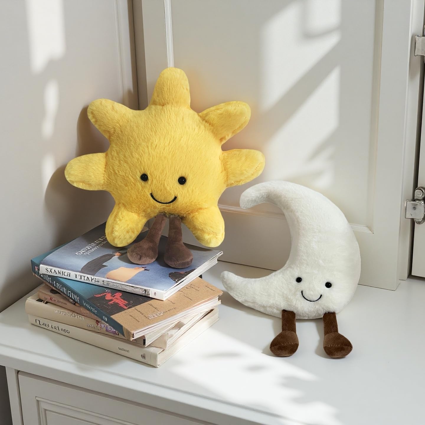 New Moon Sunshine Plush Toy Cute Smile Fun Filled Animal Pillow Soft Plush Toy for Children's Birthday Gift