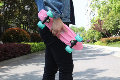 17inchX5inch Completed Skateboard Mini Cruiser Board with High Bounce PU Wheel