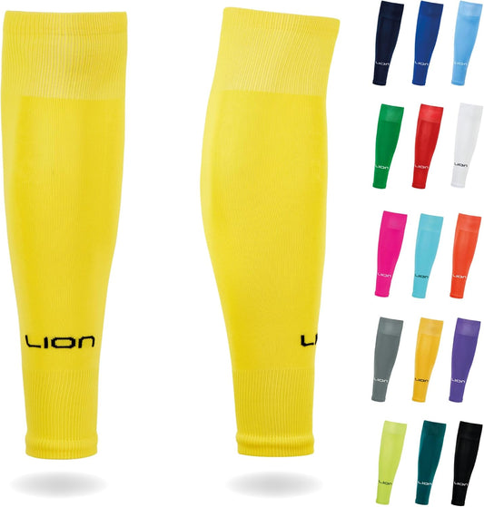 Elite Match Soccer Leg Sleeves for Adults – Cut Sock Sleeves for Grip Socks - Multiple Colors Available