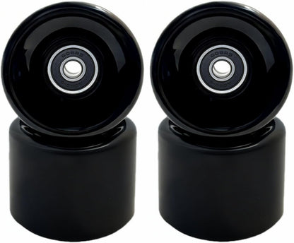 60mm 88A Skateboard Wheels with Bearings, Set of 4 - Durable Wheels for Street Skating, Skate Park Tricks & Cruising, Fits Standard Skateboards
