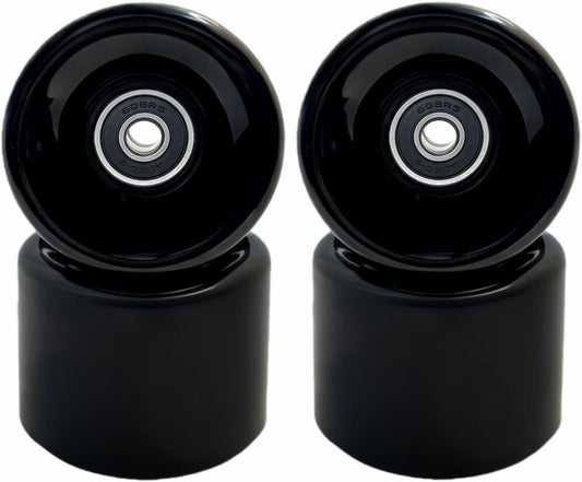 60mm 88A Skateboard Wheels with Bearings, Set of 4 - Durable Wheels for Street Skating, Skate Park Tricks & Cruising, Fits Standard Skateboards