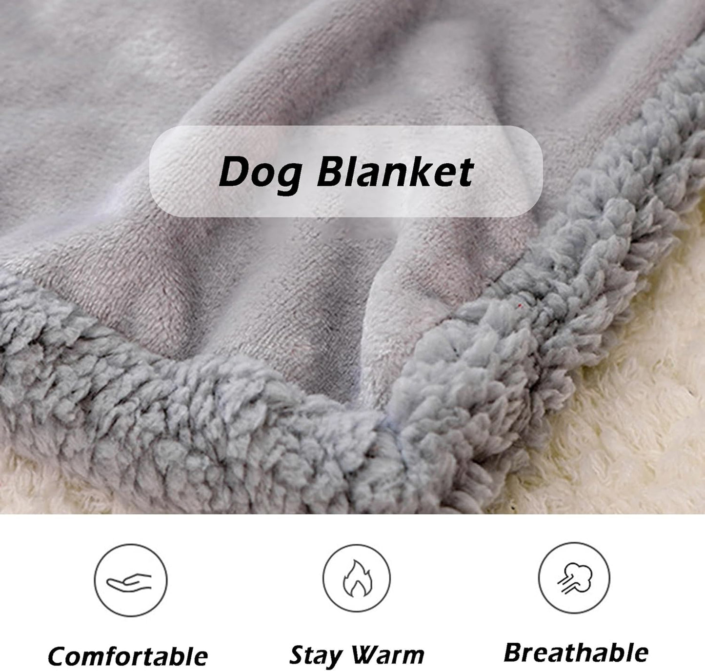 Thick Pet Blankets, Calming Dog Blanket Machine Washable, Warm Cat Blanket for Bed Couch Sofa, Pet Throw Cats Dogs Mat, Fleece Blanket for Dogs and Cats (Yellow,60x40cm)