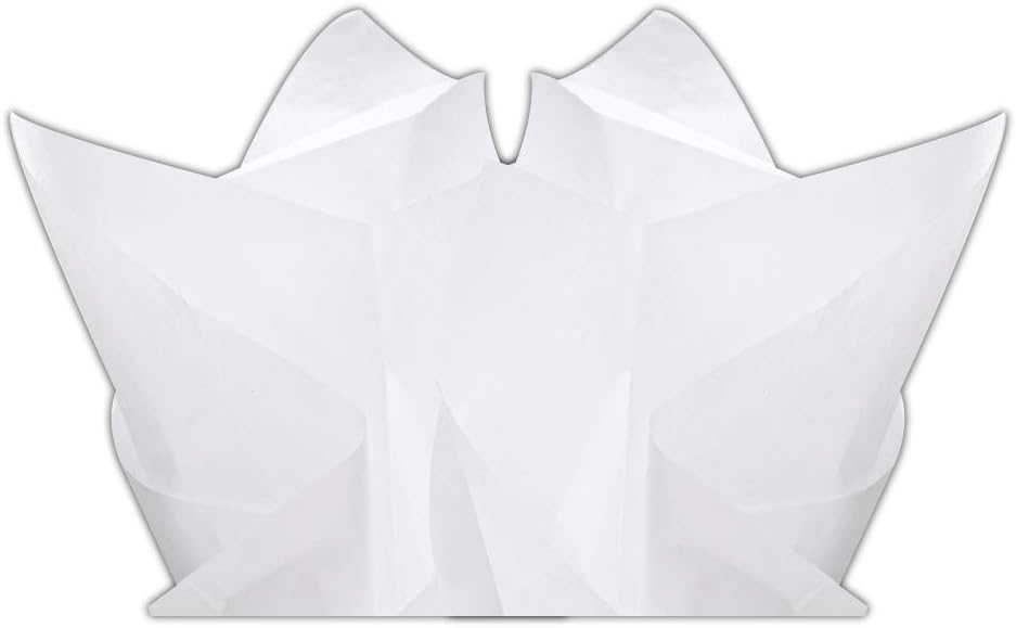 White Tissue 15 x 20 100 Sheets Premium Gift Wrap Paper for Gift Wrapping Paper Crafts, Packing, DIY Crafts and More