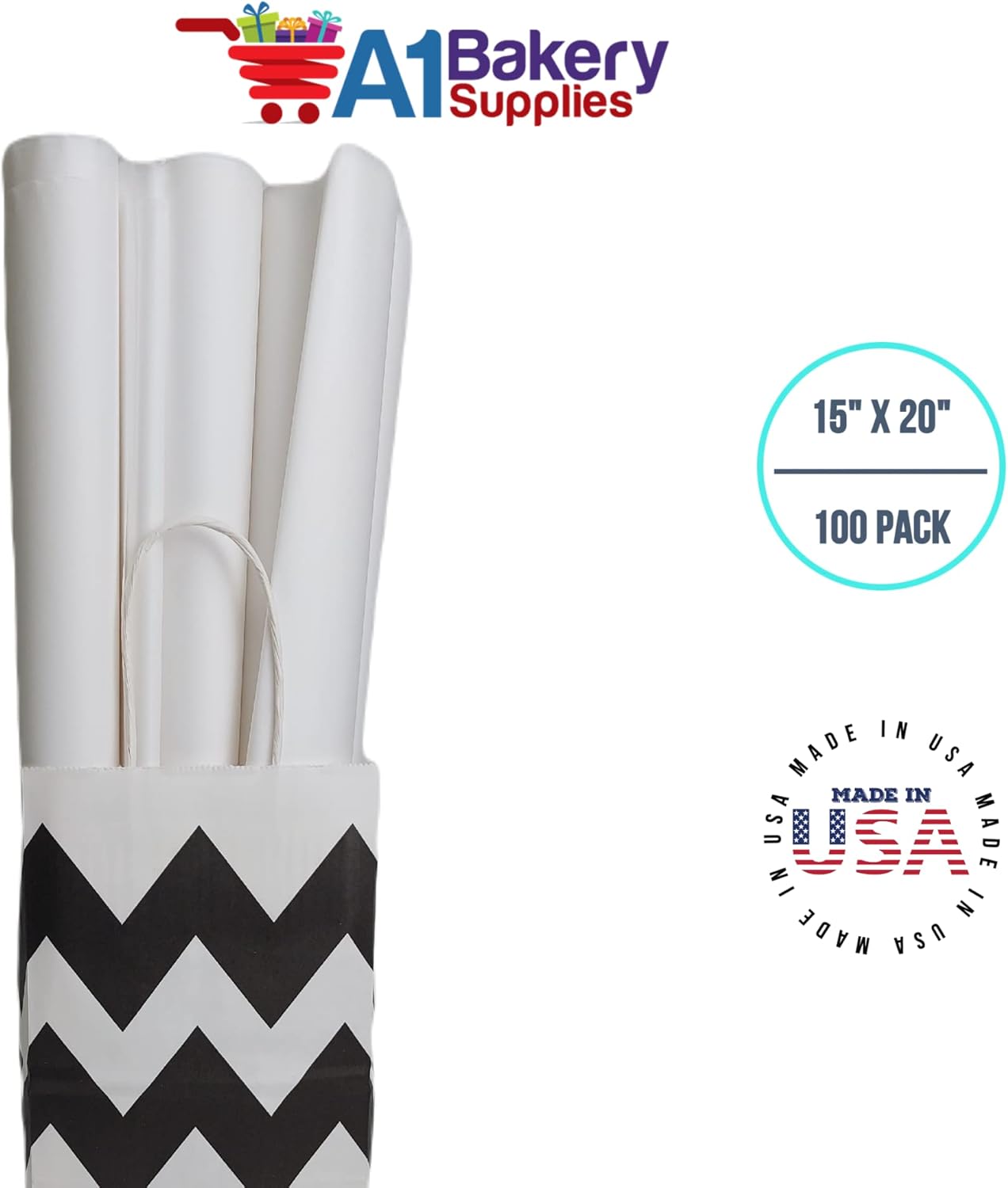 White Tissue 15 x 20 100 Sheets Premium Gift Wrap Paper for Gift Wrapping Paper Crafts, Packing, DIY Crafts and More