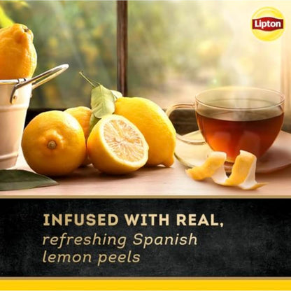 Black Tea Lemon, Pyramid Tea Bags, Flavored Teabags for a Refreshing Cup of Tea, 80 Total Tea Bags (20ct - Pack of 4)