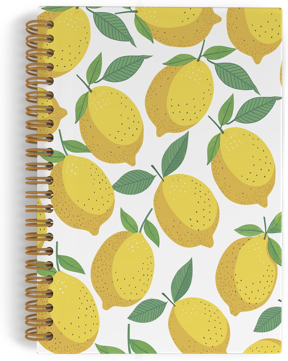 Lemon Spiral Notebook, Summer Journal Notebook, Lemon Themed Gifts Notebooks for School Work, Summer Fruit Office Supplies Gifts for Women Men, 5.5x8.3 Inch