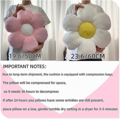 Flower Pillow,15.7In Daisy Pillow Yellow Throw Pillows | Decorative Pillows,Plush,PP Cotton Filling,Flower Shaped,Seating Cushion,for Sofa Couch Bed,Spring Cute Home Decor