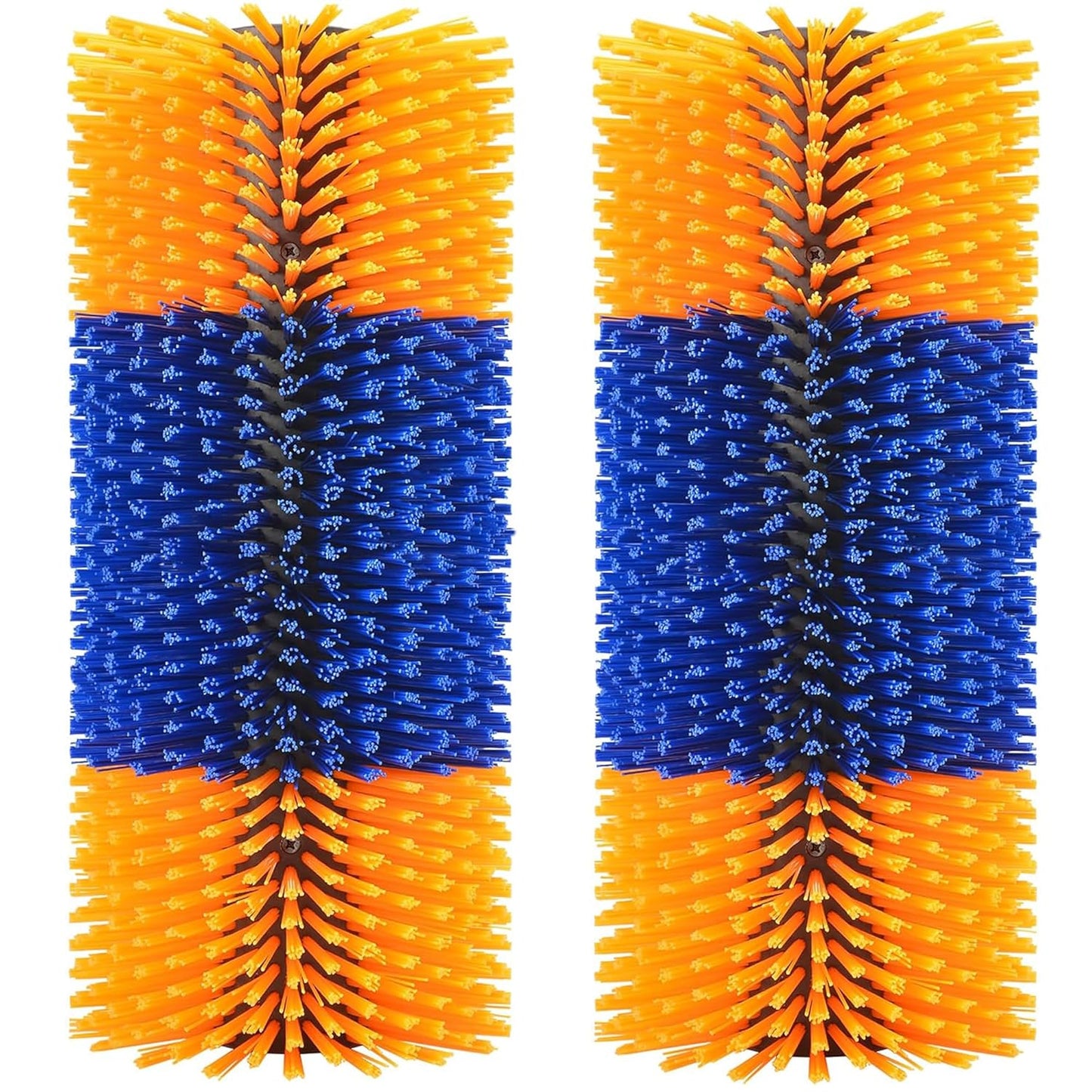 2PCS Livestock Scratch Brushes, Horse Scratcher Massage Brush Kit, Yellow