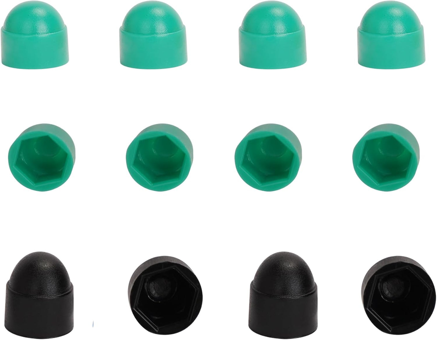 8 Pcs 5/16 Skateboard Truck Nuts Trim Cover Skateboard Nuts Protection Cap Prevent Screws from Rusting and 4 Protective Sleeves 3/8 Center Column Nuts