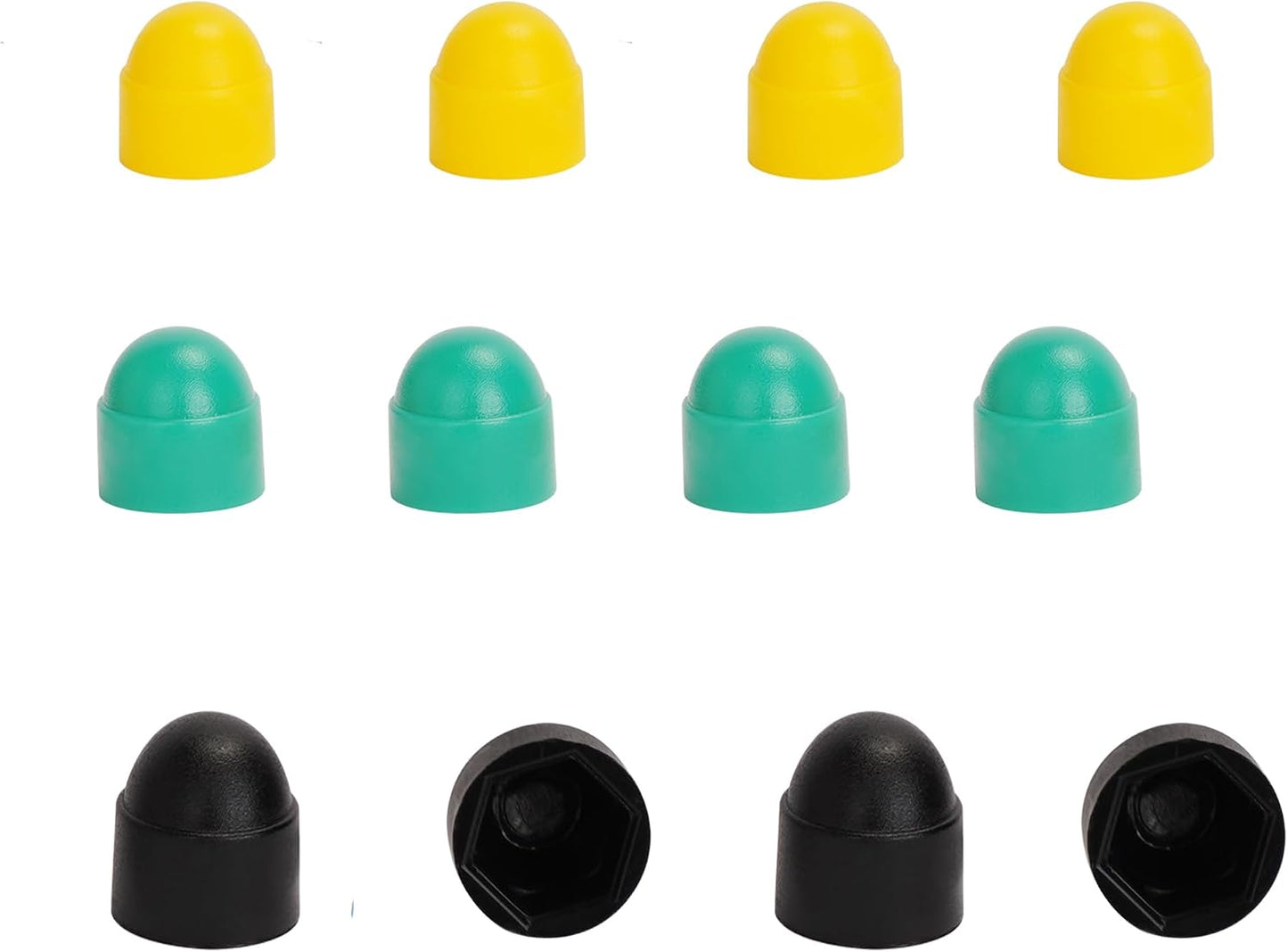 8 Pcs 5/16 Skateboard Truck Nuts Trim Cover Skateboard Nuts Protection Cap Prevent Screws from Rusting and 4 Protective Sleeves 3/8 Center Column Nuts
