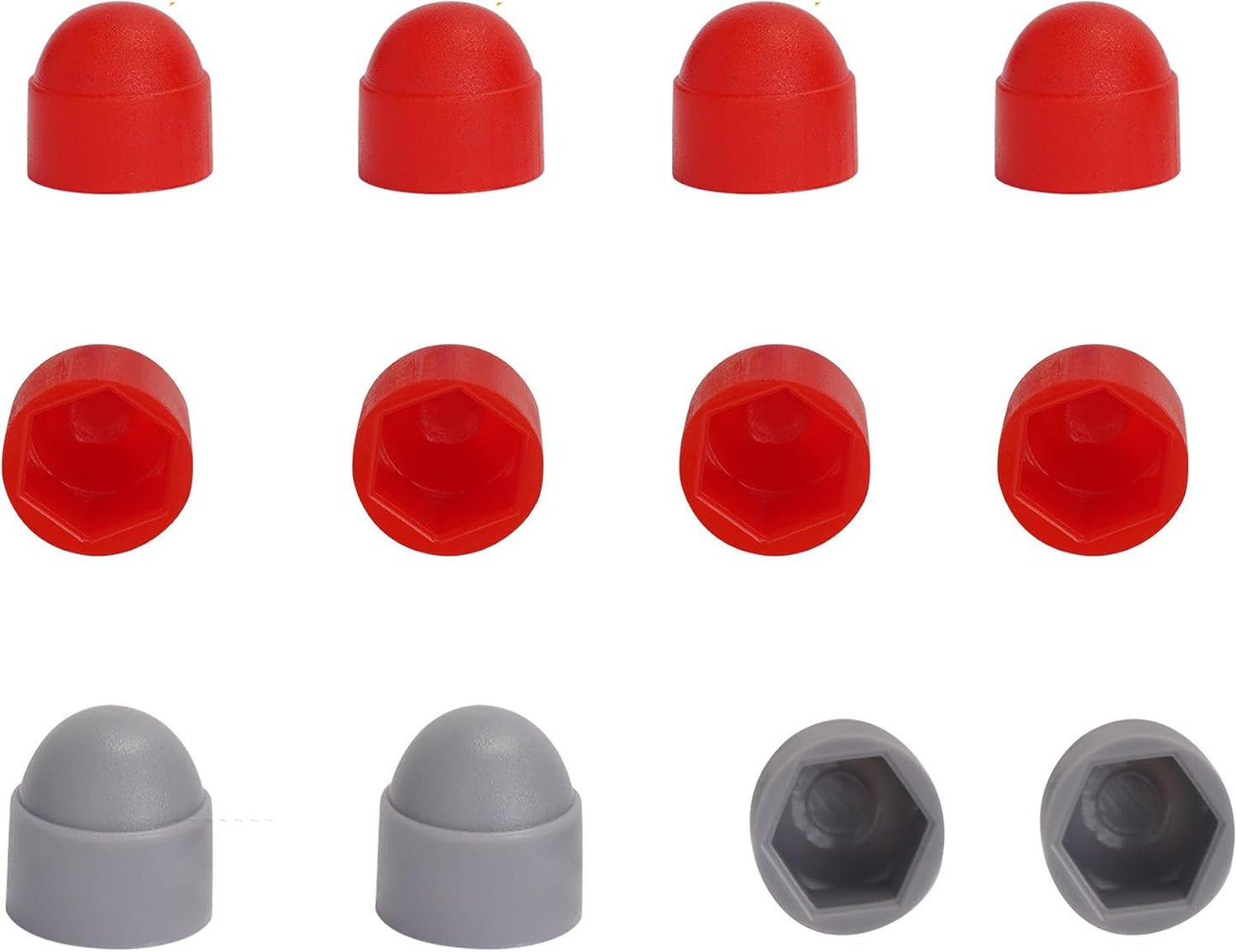 8 Pcs 5/16 Skateboard Truck Nuts Trim Cover Skateboard Nuts Protection Cap Prevent Screws from Rusting and 4 Protective Sleeves 3/8 Center Column Nuts