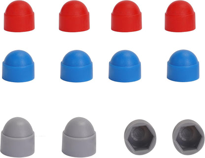 8 Pcs 5/16 Skateboard Truck Nuts Trim Cover Skateboard Nuts Protection Cap Prevent Screws from Rusting and 4 Protective Sleeves 3/8 Center Column Nuts