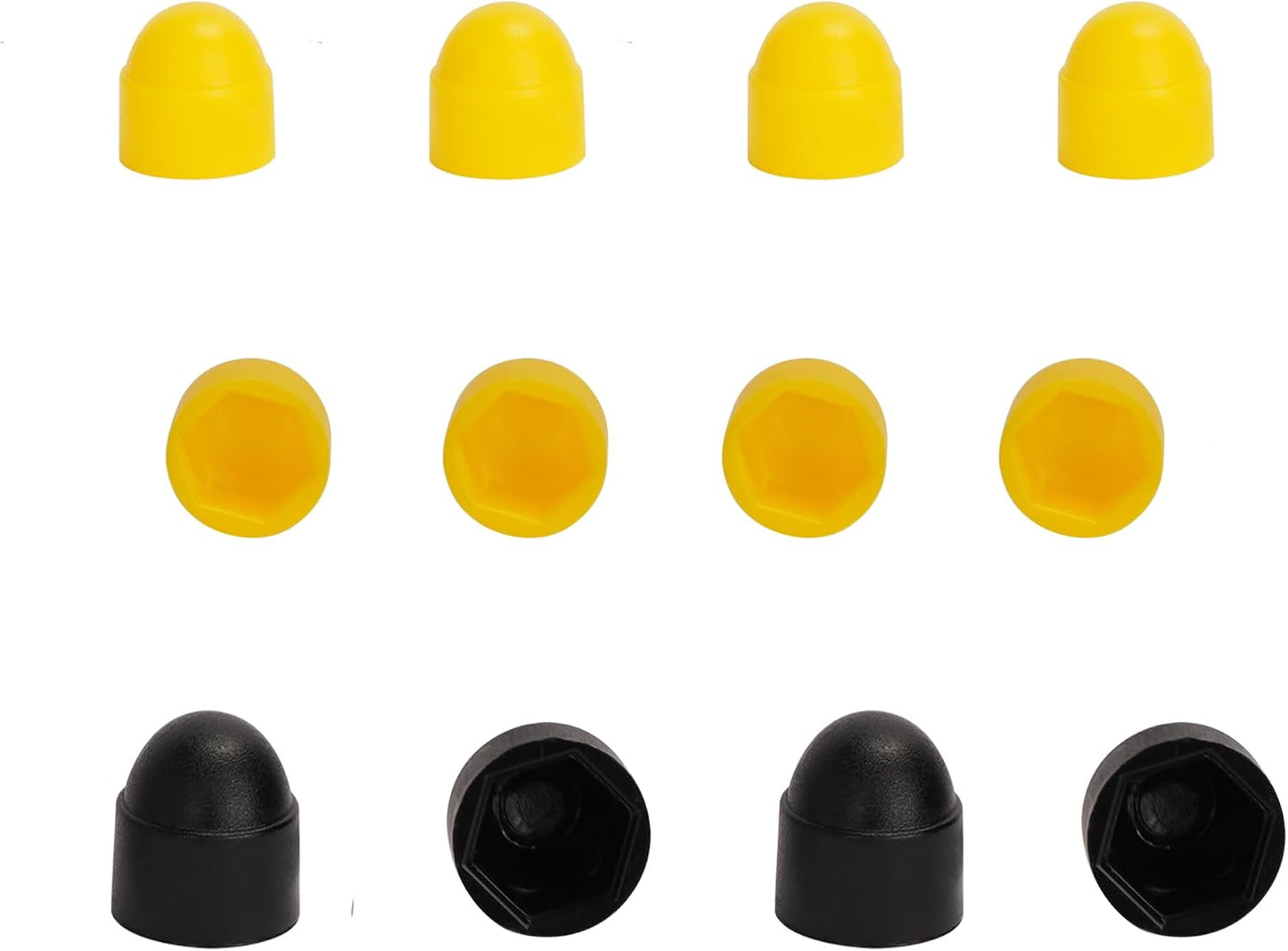 8 Pcs 5/16 Skateboard Truck Nuts Trim Cover Skateboard Nuts Protection Cap Prevent Screws from Rusting and 4 Protective Sleeves 3/8 Center Column Nuts