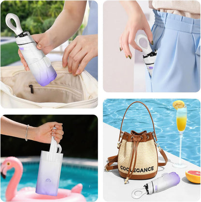 Mini Travel Umbrella Small Umbrella for Travel UV Parasol Compact Foldable | UPF 50+ UV protection, foldable size, lightweight carry for purse/backpack/walking/ car,Ideal Gift