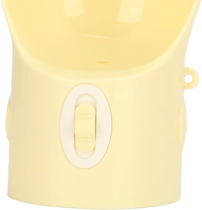 Dog Water Bottle, 380ml Leakproof Portable Pet Drinking Bottle with Lanyard(Yellow)
