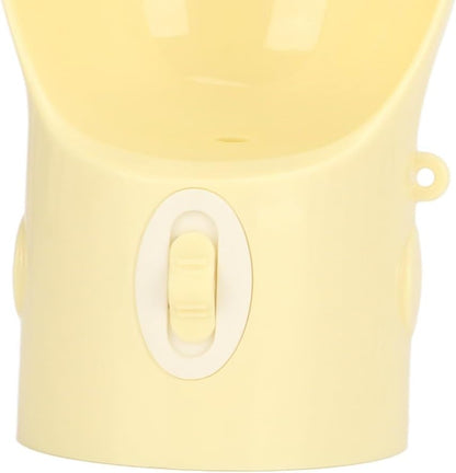 Dog Water Bottle, 380ml Leakproof Portable Pet Drinking Bottle with Lanyard(Yellow)
