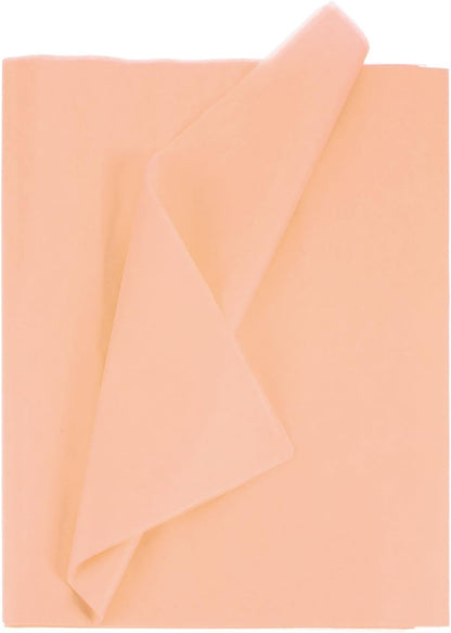 50 Sheets Tissue Paper 14" x 20", Tissue Paper for Gift Bags Tissue Paper Light Orange for Gift Wrapping, Arts & Crafts, Packing