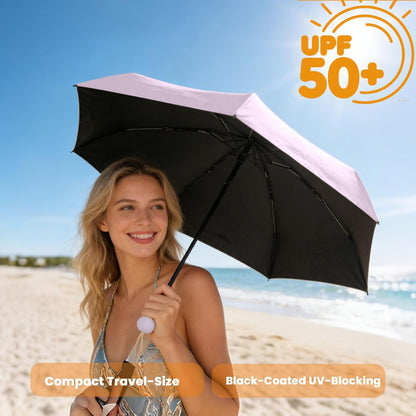 Travel Essentials Mini/Compact Umbrella for Purse | Small Lightweight, UV Sun Protection, Tiny Umbrella for Men and Women