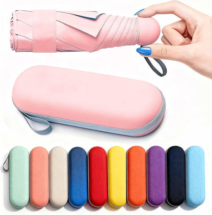 Travel Essentials Mini/Compact Umbrella for Purse | Small Lightweight, UV Sun Protection, Tiny Umbrella for Men and Women