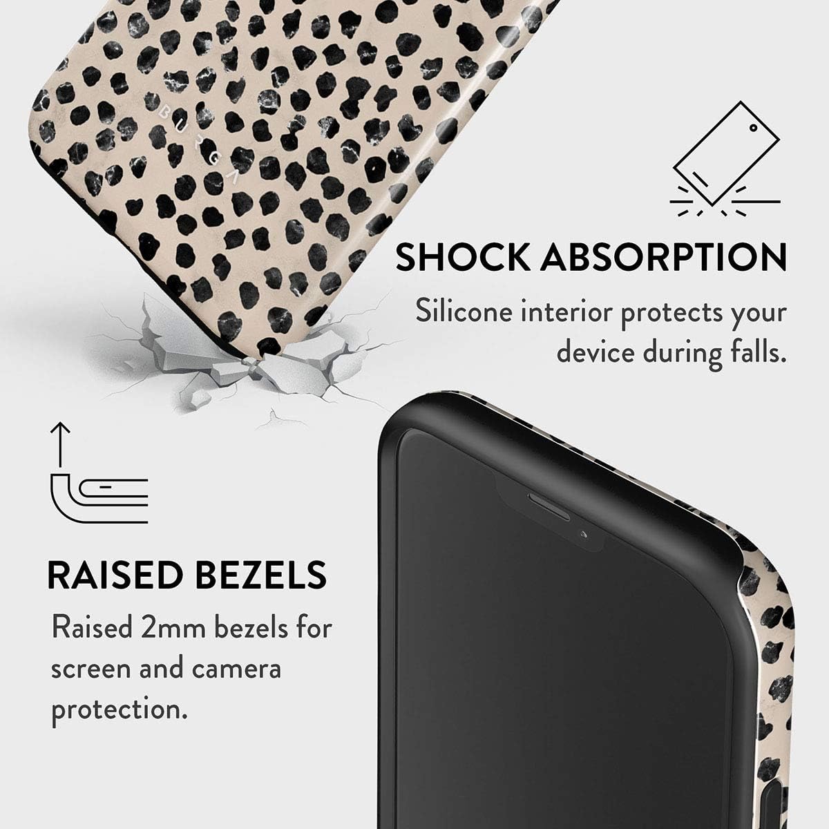 Unisex Phone Case for iPhone 14 Pro Max – Dual-Layer Hybrid Design with Shock-Absorbing TPU & Durable Exterior, Scratch-Resistant Finish and Raised Bezel Edge for Screen Protection & Daily Use