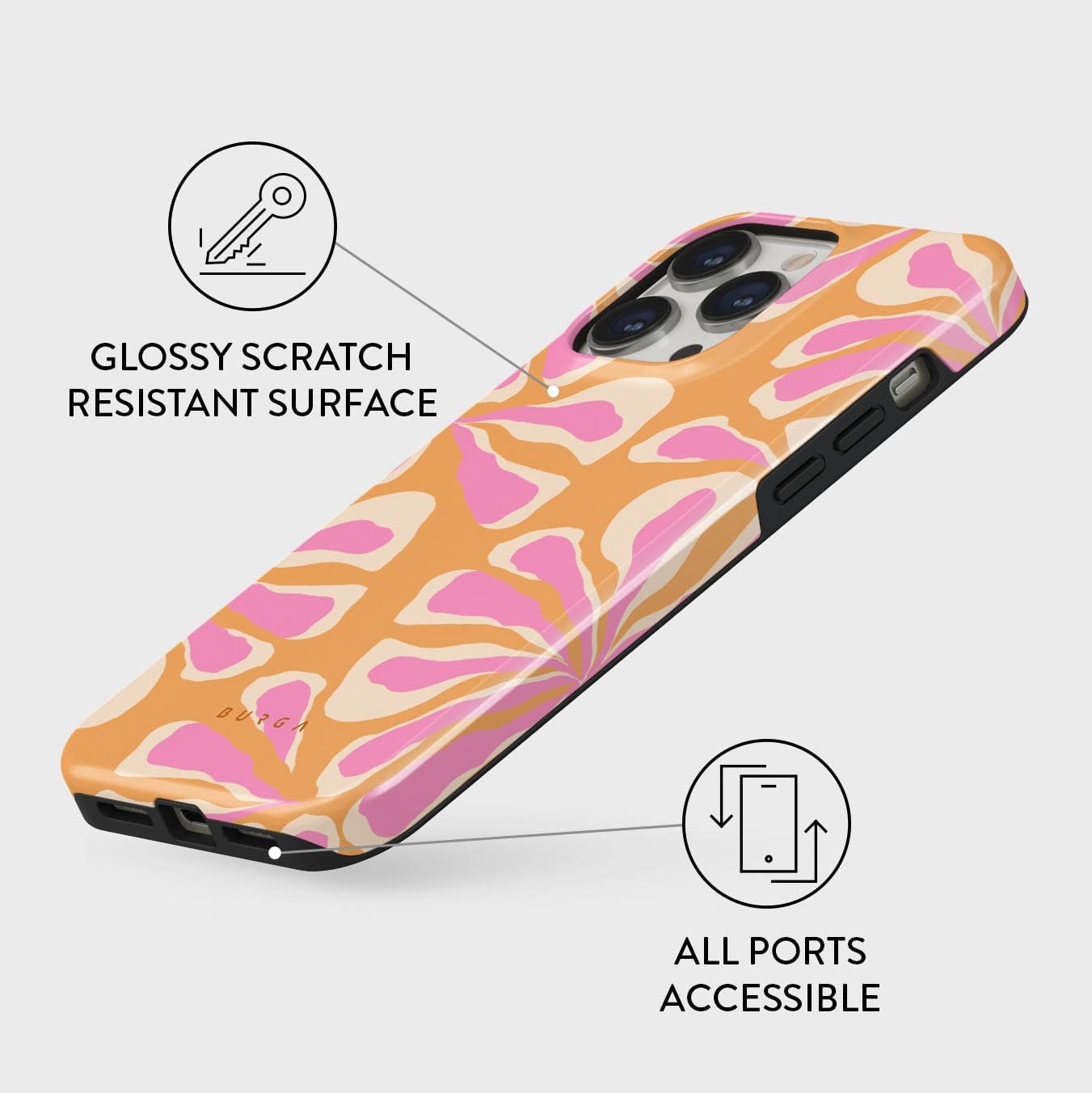 Unisex Phone Case for iPhone 14 Pro Max – Dual-Layer Hybrid Design with Shock-Absorbing TPU & Durable Exterior, Scratch-Resistant Finish and Raised Bezel Edge for Screen Protection & Daily Use