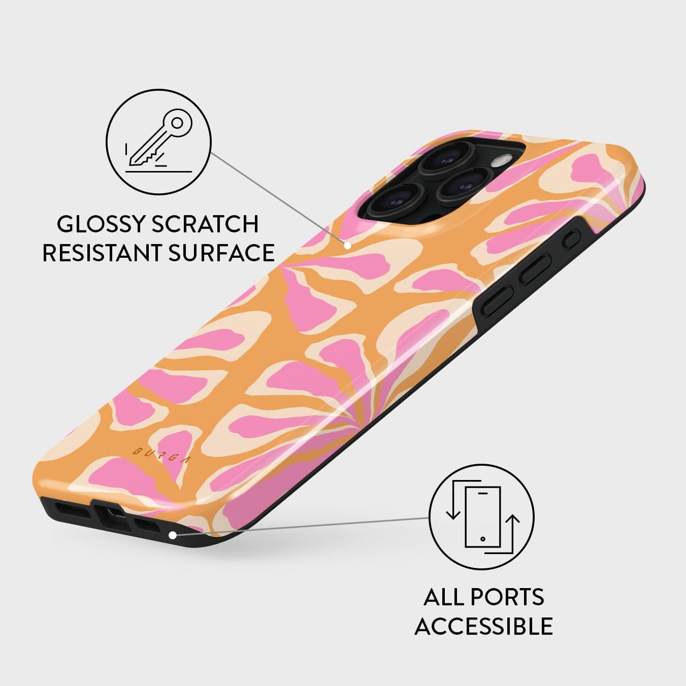 Unisex Phone Case for iPhone 14 Pro Max – Dual-Layer Hybrid Design with Shock-Absorbing TPU & Durable Exterior, Scratch-Resistant Finish and Raised Bezel Edge for Screen Protection & Daily Use
