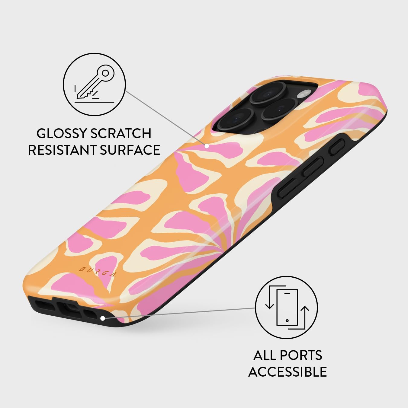 Unisex Phone Case for iPhone 14 Pro Max – Dual-Layer Hybrid Design with Shock-Absorbing TPU & Durable Exterior, Scratch-Resistant Finish and Raised Bezel Edge for Screen Protection & Daily Use