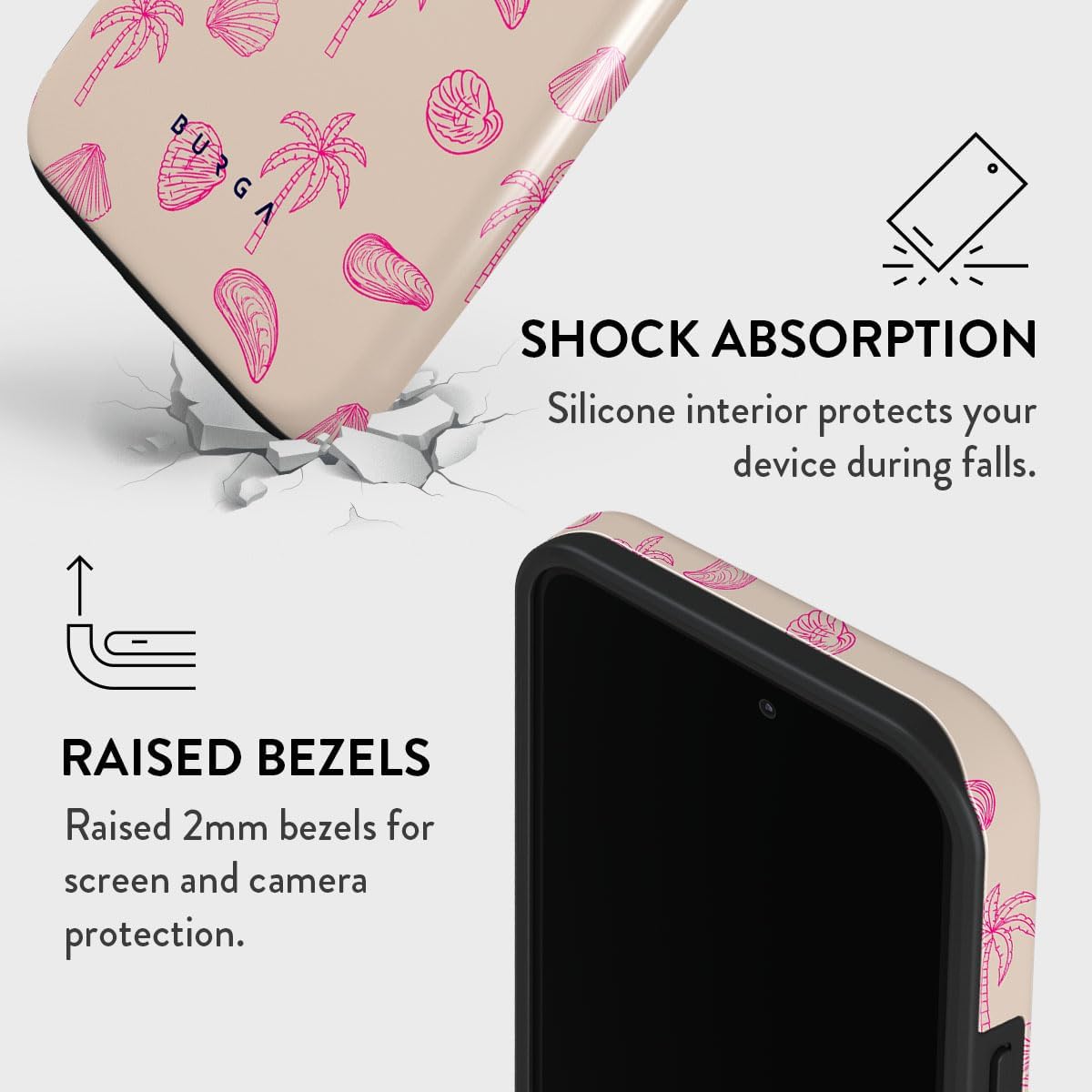 Unisex Phone Case for iPhone 14 Pro Max – Dual-Layer Hybrid Design with Shock-Absorbing TPU & Durable Exterior, Scratch-Resistant Finish and Raised Bezel Edge for Screen Protection & Daily Use
