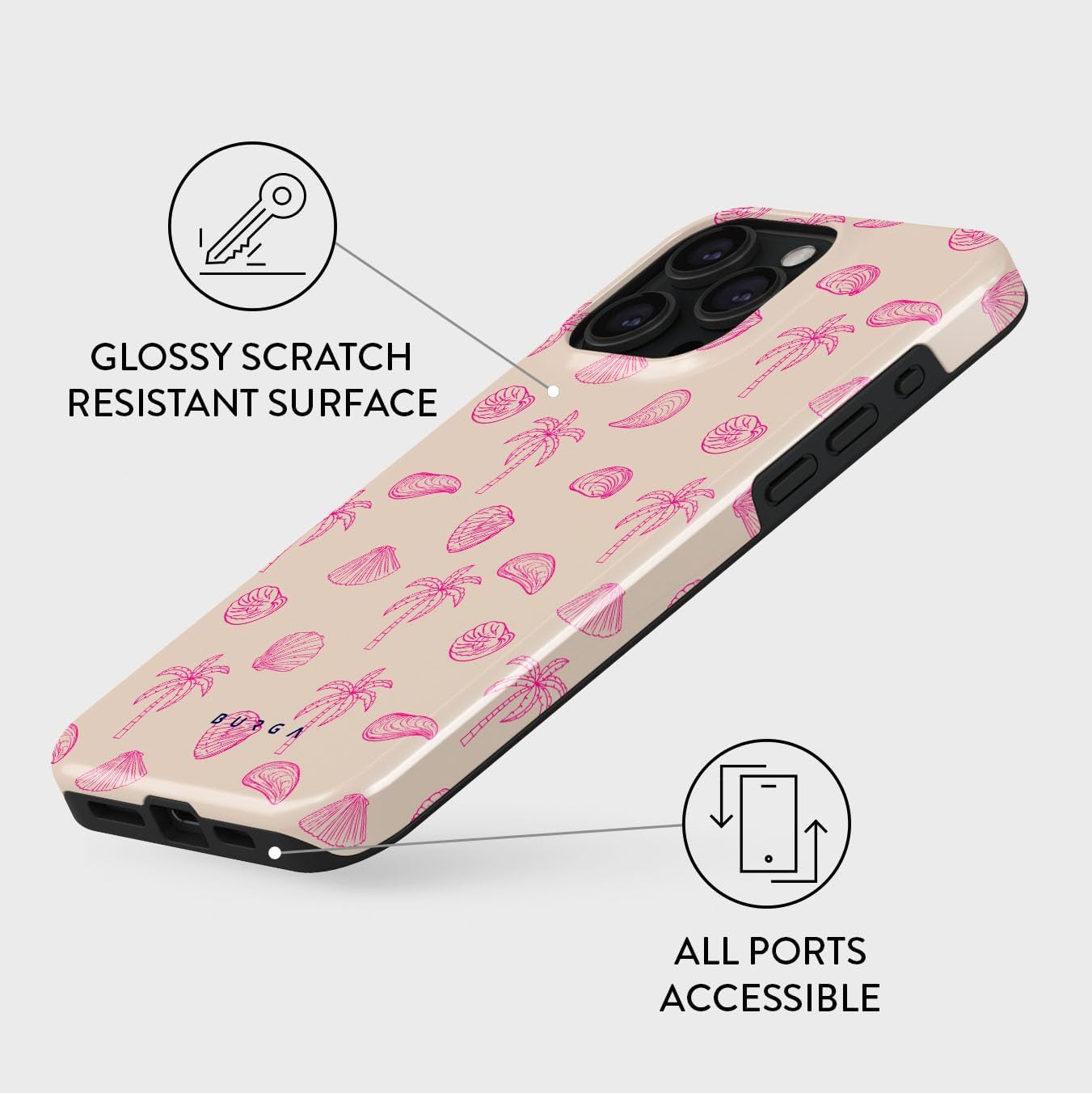Unisex Phone Case for iPhone 14 Pro Max – Dual-Layer Hybrid Design with Shock-Absorbing TPU & Durable Exterior, Scratch-Resistant Finish and Raised Bezel Edge for Screen Protection & Daily Use